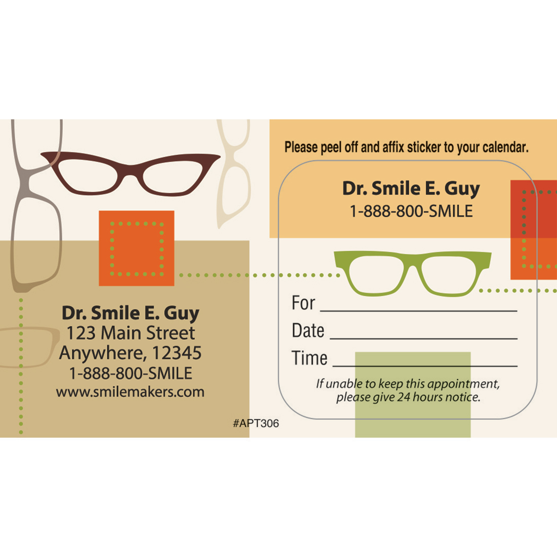 Vision Appointment Cards