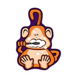 Brush Floss Smile Monkeys Décor