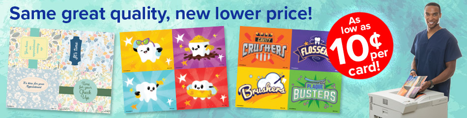 4-Up Laser Recall Cards