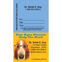 Custom Dogs Eyecare Appointment Cards
