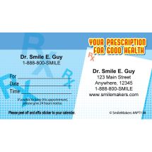 Custom Prescription 4 Health Appointment Cards