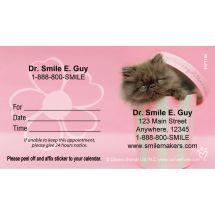 Custom Rachael Hale Pink Cat Appointment Cards