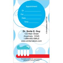 Custom Brush & Bubbles Appointment Cards