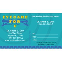 Custom Eye Care For You Appointment Cards