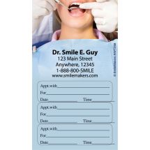 Custom Mirror Check Up Three Sticker Appointment Cards