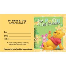 Custom Winnie the Pooh & Piglet Flowers Appointment Cards