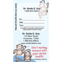 Custom Monkey Colour Lines Appointment Cards