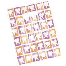 Scatter Orange & Purple Tooth Bags