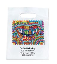 Custom Modern Art Smile Bags