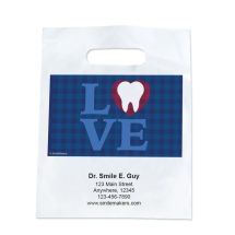 Custom Buffalo Check Dental Love Take Home Bags