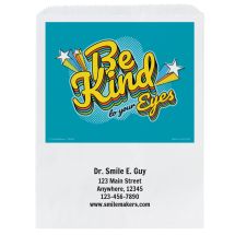 Custom Be Kind to Your Eyes Paper Bags- Small, Large, or Pharmacy