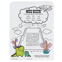 Dinosaur Kids Activity Dental Paper Bags