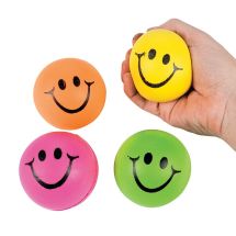 Colorful Smiley Face Stress Balls