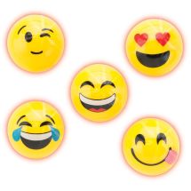 Emoji Flashing Rubber Balls