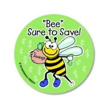 Bee Sure To Save Stickers