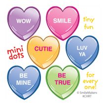 Candy Hearts Mini Dot Stickers