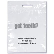 7 1/2" x 9" Custom 1-Color Take Home Bags