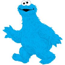 Cookie Monster Sesame Street Wall Decal