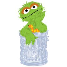 Oscar Sesame Street Wall Decal