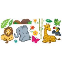Jungle Friends Assorted Wall Decals