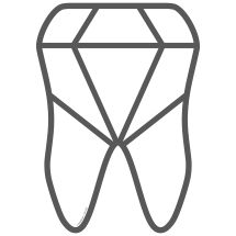 Diamond Tooth Wall Decal