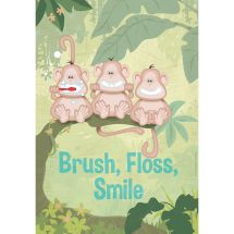 Brush, Floss, Smile Monkeys Poster