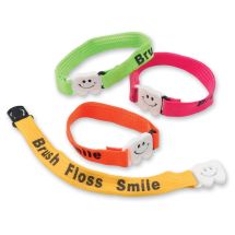 Brush, Floss, Smile Clip Bracelets