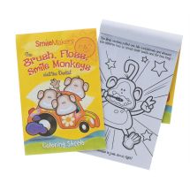 Brush, Floss, Smile Monkeys Coloring Books