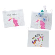 Unicorn Large Dental Zipper Pouches
