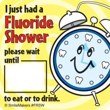 Fluoride Shower Stickers