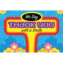Thank You with Smile Greeting Cards