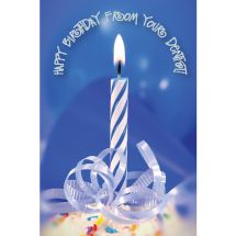 Dental Birthday Candle Greeting Cards