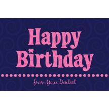 Pink Happy Birthday Greeting Cards