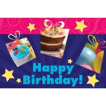 Happy Birthday Stars Greeting Cards