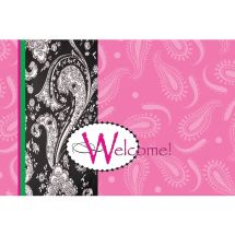Welcome Paisley Greeting Cards