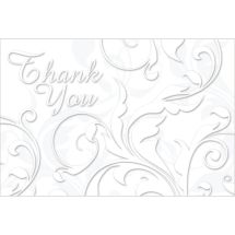 Thank You Floral Swirls Greeting Cards