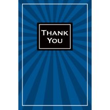 Thank You Shining Blue Greeting Cards