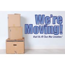 We're Moving Boxes Greeting Cards