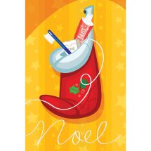 Dental Noel Stocking Greeting Cards