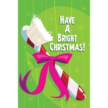 Bright Christmas Toothbrush Greeting Cards