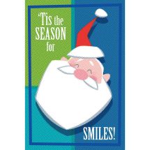 Santa Smiles Greeting Cards