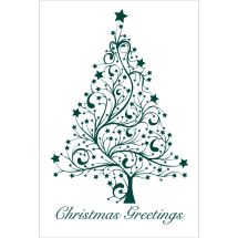 Christmas Greetings Tree Greeting Cards