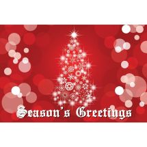 Season's Greetings Lit Tree Greeting Cards