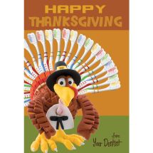 Thanksgiving Toothbrushes Greeting Cards