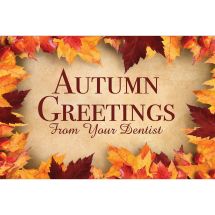Autumn Greetings Dental Greeting Cards