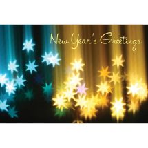New Year Greetings Star Greeting Cards