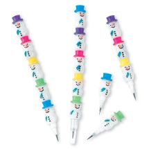 Stackable Snowman Pencils