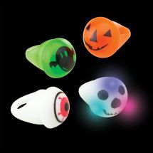 Flashing Halloween Light-Up Rings