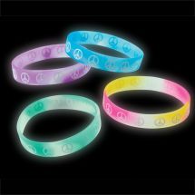 Peace Glow in the Dark Bracelets
