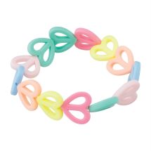 Stretchy Pastel Heart Bracelets